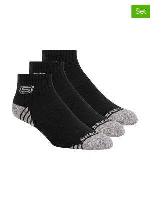 Skechers Skarpety (3 pary) w kolorze czarnym rozmiar: 39-42