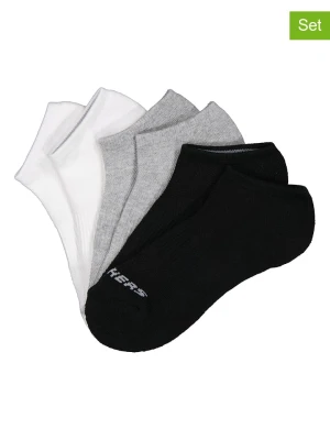 Skechers Skarpety (3 pary) w kolorze szaro-biało-czarnym rozmiar: 39-42
