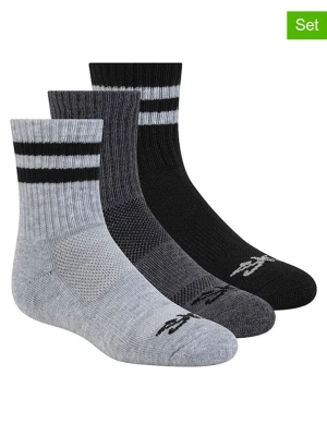 Skechers Skarpety (3 pary) w kolorze szaro-czarno-antracytowym rozmiar: 21-26