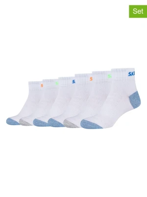 Skechers Skarpety (6 par) w kolorze białym rozmiar: 27-30