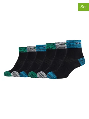 Skechers Skarpety (6 par) w kolorze czarnym rozmiar: 31-34