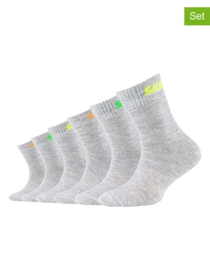 Skechers Skarpety (6 par) w kolorze szarym rozmiar: 27-30