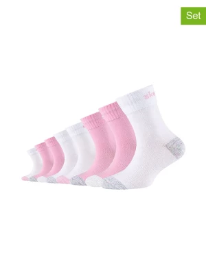 Skechers Skarpety (8 par) w kolorze różowo-białym rozmiar: 35-38