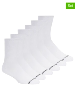 Skechers Skarpety sportowe (6 par) w kolorze biało-czarnym rozmiar: 43-46