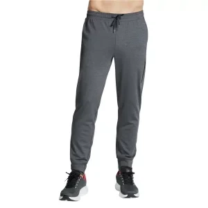 Skechers Skech-Knit Ultra Go Weekend Jogger PT38-BKCC, Męskie, Szare, spodnie, poliester, rozmiar: L