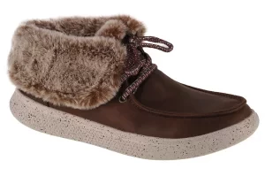 Skechers Skipper - Hang Glider 113443-BRN, Damskie, Brązowe, buty zimowe, tkanina, rozmiar: 35,5