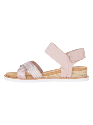 Skechers Skórzane sandały "Desert Kiss Secret Picnic" w kolorze jasnoróżowym rozmiar: 38