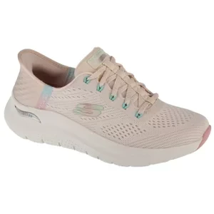 Skechers Slip-Ins: Arch Fit 2.0 - Easy Chic 150066-NTPK, Damskie, Beżowe, buty sportowe, tkanina, rozmiar: 36