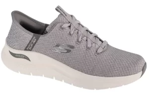 Skechers Slip-ins: Arch Fit 2.0 - Look Ahead 232462-GRY, Męskie, Szare, buty sportowe, przewiewna siateczka, rozmiar: 43