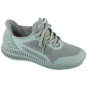 Skechers Slip-Ins: Bobs Geo Lite - Divine Pace 117413-SAGE, Damskie, Zielone, buty sneakers, tkanina, rozmiar: 36