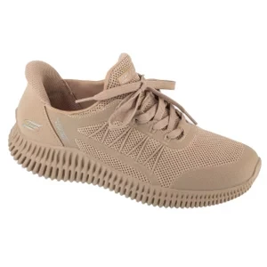 Skechers Slip-Ins: Bobs Geo Lite - Divine Pace 117413-TAN, Damskie, Beżowe, buty sneakers, tkanina, rozmiar: 36