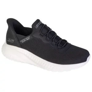 Skechers Slip-ins: BOBS Sport Squad Chaos 118300-BLK, Męskie, Czarne, buty sneakers, tkanina, rozmiar: 41