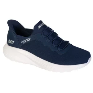 Skechers Slip-ins: BOBS Sport Squad Chaos 118300-NVY, Męskie, Granatowe, buty sneakers, tkanina, rozmiar: 41