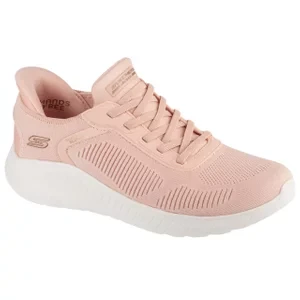 Skechers Slip-Ins: BOBS Sport Squad Chaos - Current Muse 117497-LTPK, Damskie, Różowe, buty sneakers, tkanina, rozmiar: 36