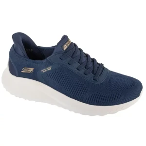 Skechers Slip-Ins: BOBS Sport Squad Chaos - Current Muse 117497-NVY, Damskie, Granatowe, buty sneakers, tkanina, rozmiar: 38, 5