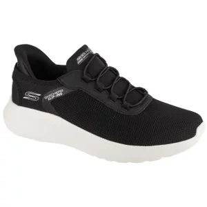 Skechers Slip-Ins: Bobs Squad Chaos - Tough Walk 118303-BLK, Męskie, Czarne, buty sneakers, tkanina, rozmiar: 41