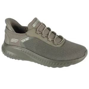 Skechers Slip-Ins: Bobs Squad Chaos - Tough Walk 118303-OLV, Męskie, Zielone, buty sneakers, tkanina, rozmiar: 42,5