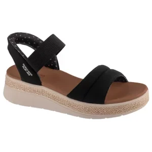 Skechers Slip-Ins: BOBS Sun Ray 114413-BLK, Damskie, Czarne, sandały, syntetyk, rozmiar: 36