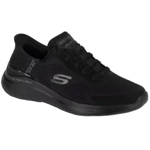 Skechers Slip-Ins: Bounder 2.0 - Emerged 232459-BBK, Męskie, Czarne, buty sneakers, przewiewna siateczka, rozmiar: 40