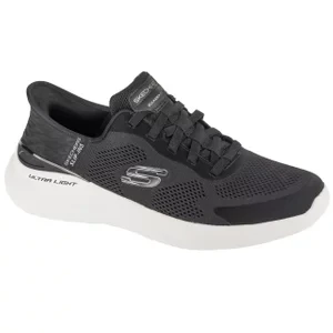 Skechers Slip-Ins: Bounder 2.0 - Emerged 232459-BKW, Męskie, Czarne, buty sneakers, przewiewna siateczka, rozmiar: 40