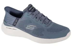 Skechers Slip-Ins: Bounder 2.0 - Emerged 232459-SLT, Męskie, Niebieskie, buty sneakers, przewiewna siateczka, rozmiar: 47,5