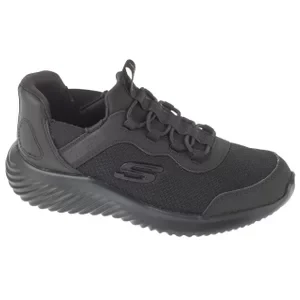 Skechers Slip-Ins: Bounder - Brisk-Burst 403822L-BBK, Dla dziewczynki, Czarne, buty sneakers, tkanina, rozmiar: 40
