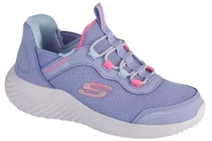 Skechers Slip-Ins: Bounder - Simple Cut 303585L-LAV, Dla dziewczynki, Fioletowe, buty sneakers, tkanina, rozmiar: 27