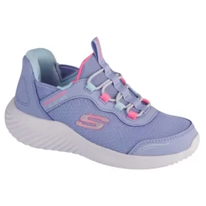 Skechers Slip-Ins: Bounder - Simple Cut 303585L-LAV, Dla dziewczynki, Fioletowe, buty sneakers, tkanina, rozmiar: 32