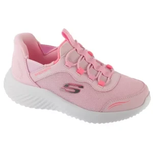 Skechers Slip-Ins: Bounder - Simple Cut 303585L-LTPK, Dla dziewczynki, Różowe, buty sneakers, tkanina, rozmiar: 29