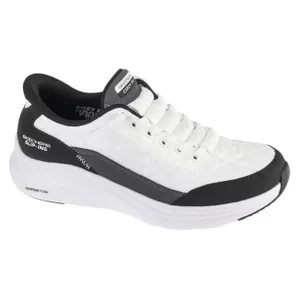 Skechers Slip-ins: Contour Foam - Cozy Fit 150404-WBK, Damskie, Białe, buty sneakers, syntetyk, rozmiar: 36