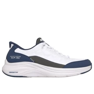 Skechers Slip-ins: Contour Foam - Cozy Fit - Bialy/Granatowy