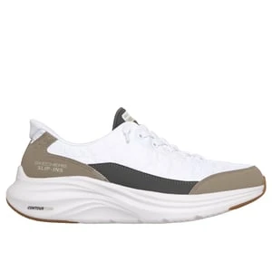 Skechers Slip-ins: Contour Foam - Cozy Fit - Bialy/Szarobrazowy