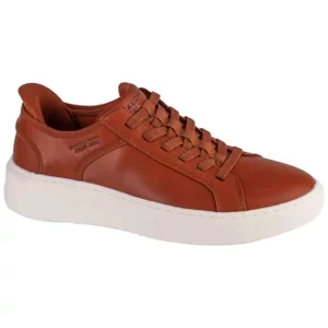Skechers Slip-Ins: Court Break - Suit Sneaker 183177-COG, Męskie, Brązowe, buty sneakers, skóra syntetyczna, rozmiar: 41