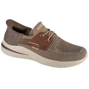 Skechers Slip-Ins: Delson 3.0 - Roth 210606-TPBR, Męskie, Szare, buty sneakers, tkanina, rozmiar: 41