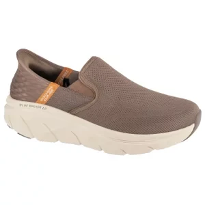 Skechers Slip-ins: D'Lux Walker 2.0 - Reeler 232463-BRN, Męskie, Brązowe, buty sneakers, przewiewna siateczka, rozmiar: 41