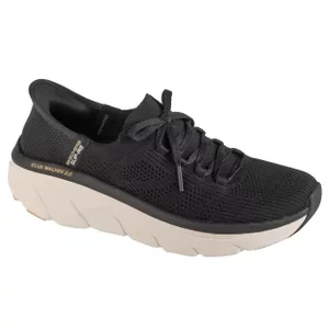 Skechers Slip-Ins: D'lux Walker 2.0 - Thrill Movement 150105-BKTN, Damskie, Czarne, buty sneakers, tkanina, rozmiar: 36