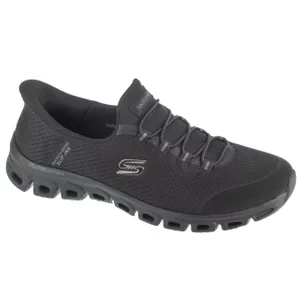 Skechers Slip-Ins: Glide-Step - Pursuit 104547-BBK, Damskie, Czarne, buty sneakers, tkanina, rozmiar: 36