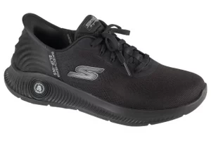 Skechers Slip-Ins: Go Walk Anywhere - Worldwide 216314-BBK, Męskie, Czarne, buty sneakers, tkanina, rozmiar: 41