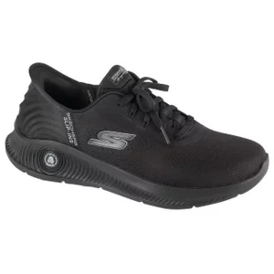 Skechers Slip-Ins: Go Walk Anywhere - Worldwide 216314-BBK, Męskie, Czarne, buty sneakers, tkanina, rozmiar: 41