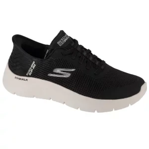 Skechers Slip-Ins: GO WALK Flex - Grand Entry 124836-BKW, Damskie, Czarne, buty sneakers, tkanina, rozmiar: 36