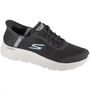 Skechers Slip-Ins: Go Walk Flex - Hands Up 216324-BKGY, Męskie, Czarne, buty sneakers, tkanina, rozmiar: 42,5