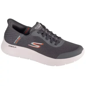 Skechers Slip-Ins: Go Walk Flex - Hands Up 216324-GRY, Męskie, Szare, buty sneakers, tkanina, rozmiar: 43,5