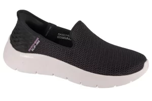 Skechers Slip-Ins: GO WALK Flex - Relish 124963-BKW, Damskie, Czarne, buty sneakers, tkanina, rozmiar: 36