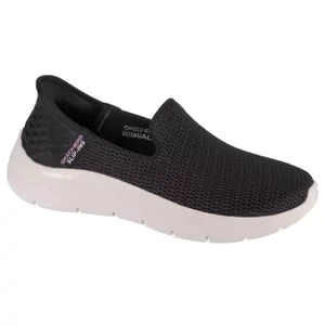 Skechers Slip-Ins: GO WALK Flex - Relish 124963-BKW, Damskie, Czarne, buty sneakers, tkanina, rozmiar: 37