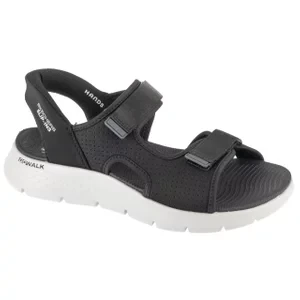 Skechers Slip-Ins: Go Walk Flex Sandal - Easy Entry 229210-BKGY, Męskie, Czarne, sandały, tkanina, rozmiar: 41