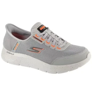 Skechers Slip-Ins: Go Walk Flex - Waterproof 216330-GRY, Męskie, Szare, buty do biegania, tkanina, rozmiar: 41