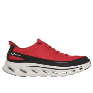 Skechers Slip-ins: GO WALK Glide-Step 2.0 - Cozy Fit Walker - Czerwony / Czarny