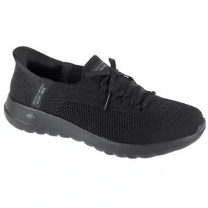 Skechers Slip-Ins: Go Walk Joy - Abby 124649-BBK, Damskie, Czarne, buty sneakers, tkanina, rozmiar: 35