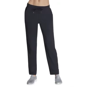 Skechers Slip-Ins: GO Walk Uptown Pant PT116-BLK, Damskie, Czarne, spodnie, nylon, rozmiar: L