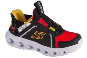 Skechers Slip-Ins: Hypno-Flash 2.0 - Vexlux 403830L-BKRD, Dla chłopca, Czarne, buty sneakers, tkanina, rozmiar: 28